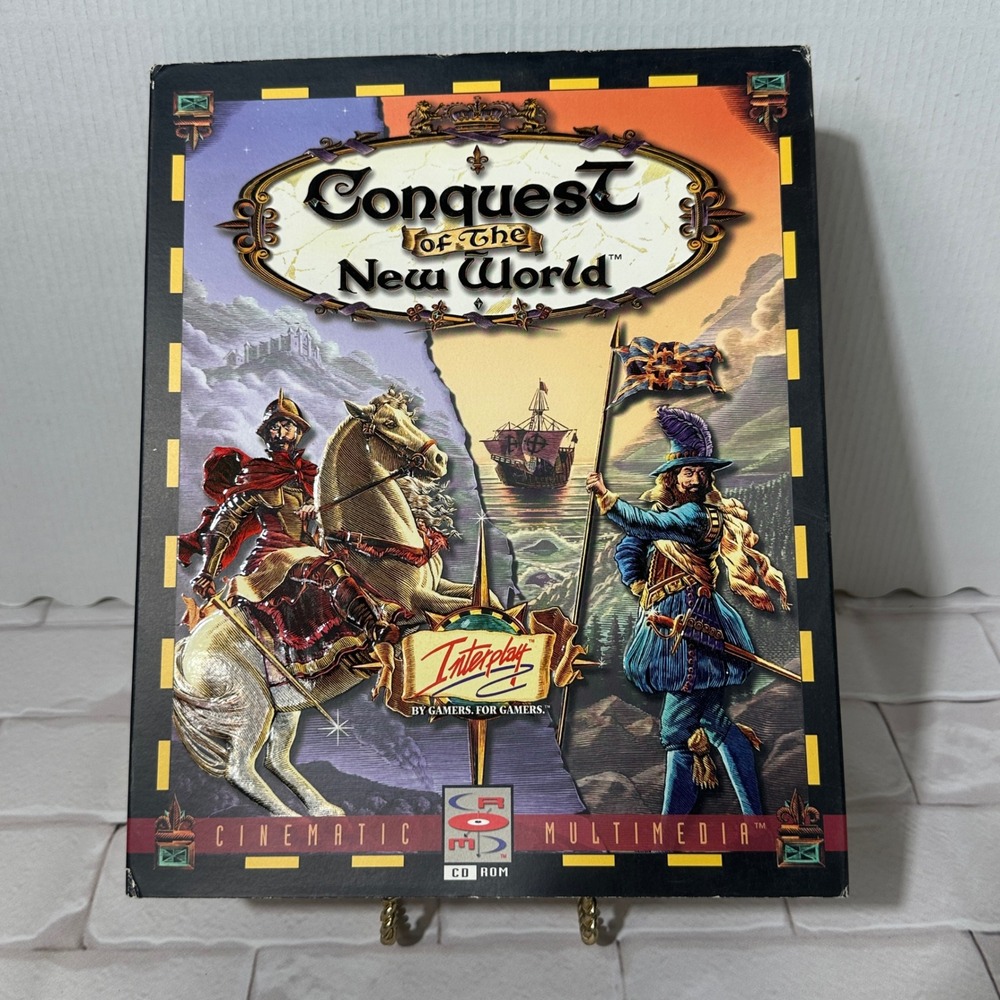 Conquest‎ of the New World PC CD ROM Strategy Game Interplay 1996 Vintage